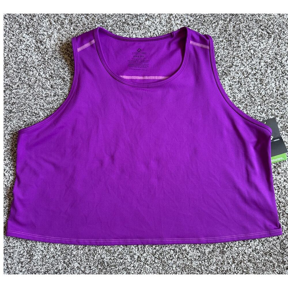 Superfit Hero Crop Tank – Magenta Pink Cockatoo – Size 3XL – NWT - Picture 2 of 4